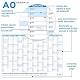 Calendario 2026 da Muro 118x84 cm Planner da Parete | Spedito Arrotolato Senza Pieghe | Formato da Parete Maxi Grande A0 | Calendario Positivo
