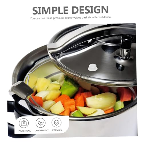 PRETYZOOM 10 piezas de válvulas y juntas de silicona para ollas a presión, repuestos para ollas a presión y esterilizadores, diseño resistente al calor miniatura 3