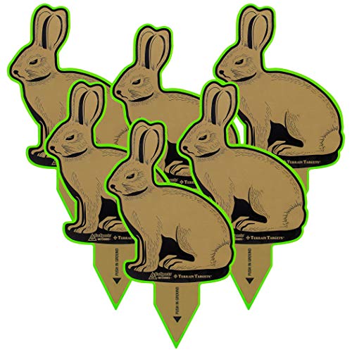 GoSports Outdoors Terrain Targets, Reactive Shooting Range Targets With Neon Green Shot Confirmation, Great For Small Calibers
