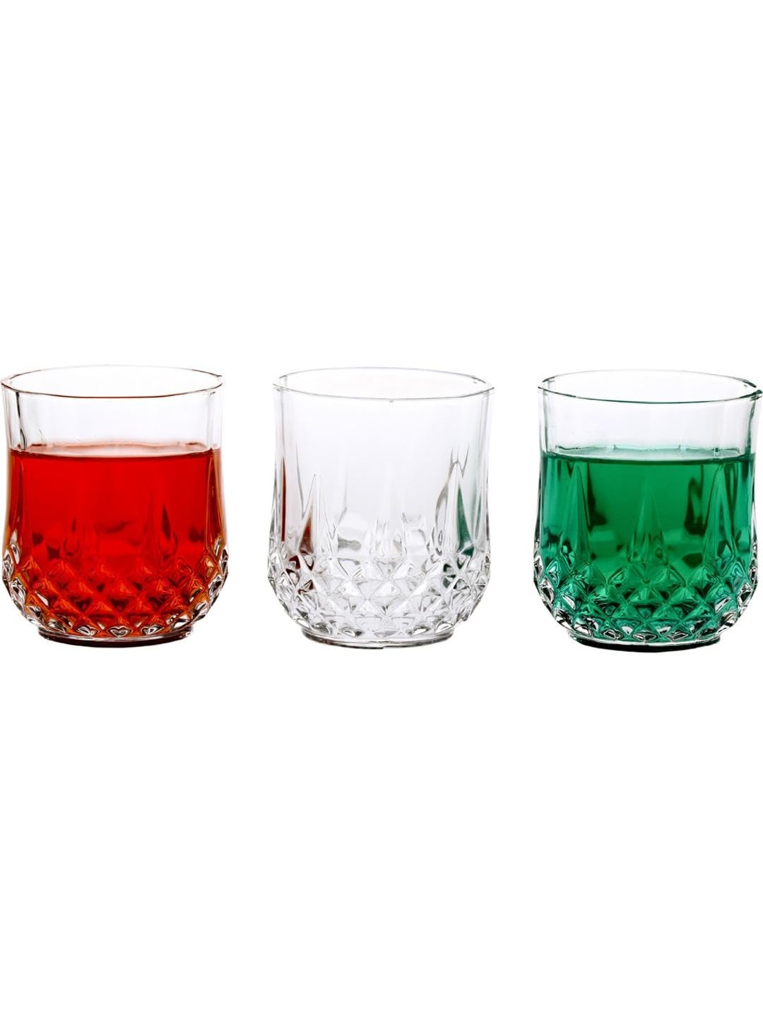 AFAST Party Perfect Elegant Water/Juice Glasses, Enjoy with Every Sip, for Water, Juice Cold Drinks & Beverages, Clear, 200 Ml, 7 X 7 X 9 CM 4