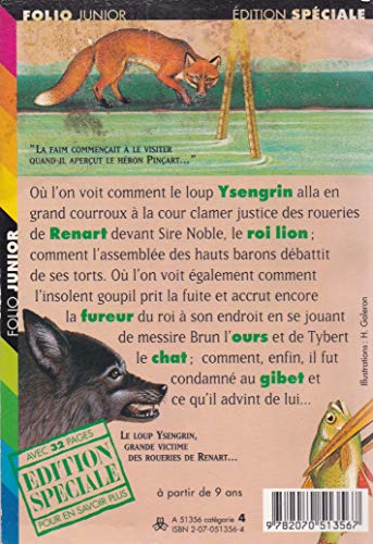 Le roman de Renart (FOLIO JUNIOR EDITION SPECIA... [French] 2070513564 Book Cover