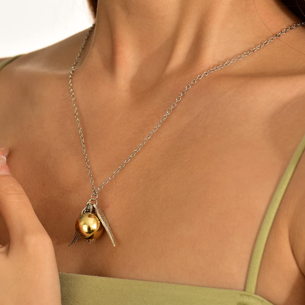 ysister gold snitch necklace potter bracelet for Potter fans gifts collection or decorations magic cosplay costume jewelry gift creative gift harry merchandise - Image 3
