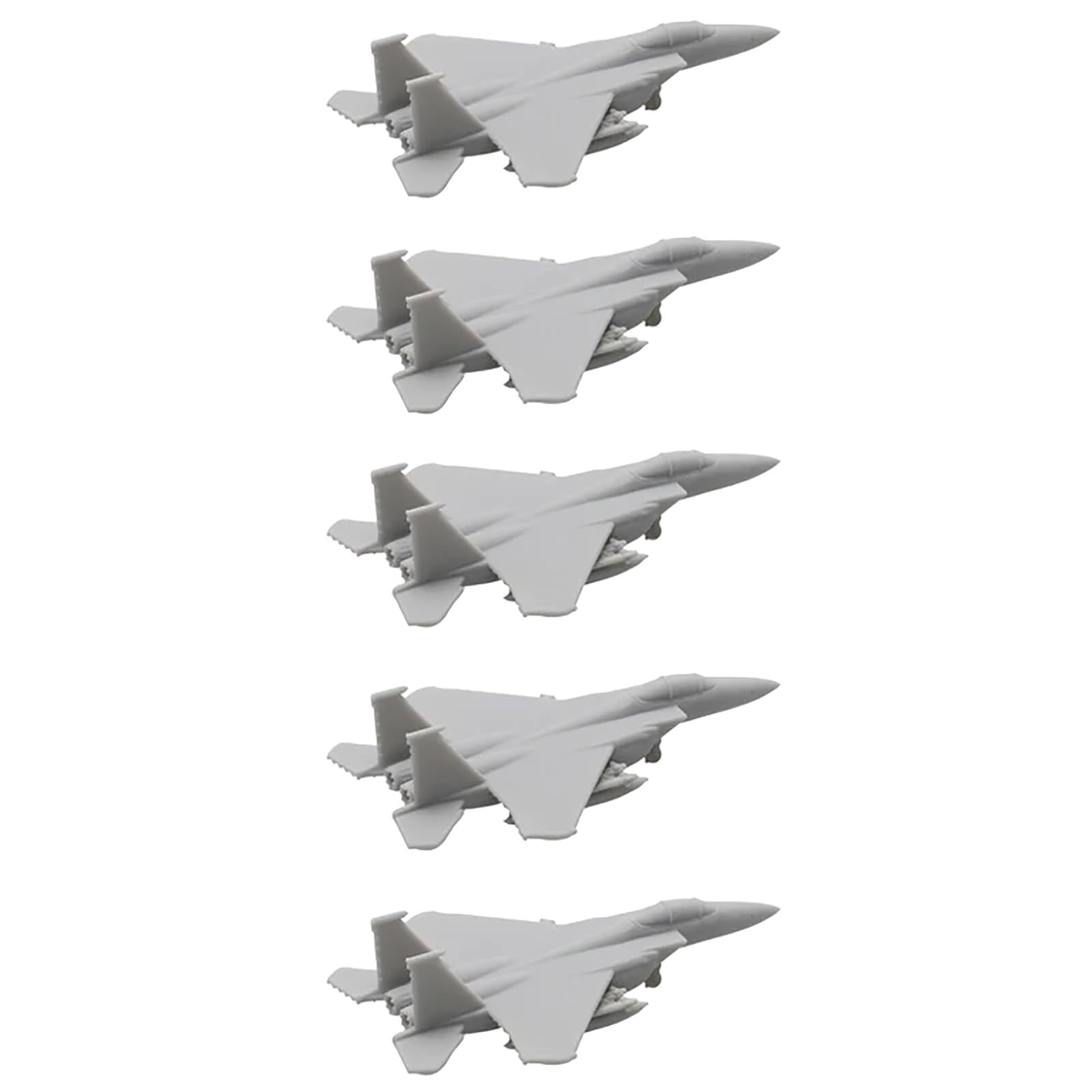 5PCS F-15E Strike Eagle Aircraft DIY Model 1/2000-1/350 Scale Resin Assembly Model Combat Plane DIY Fighter Jet Aeroplane Military Model(1/2000 (8mm))