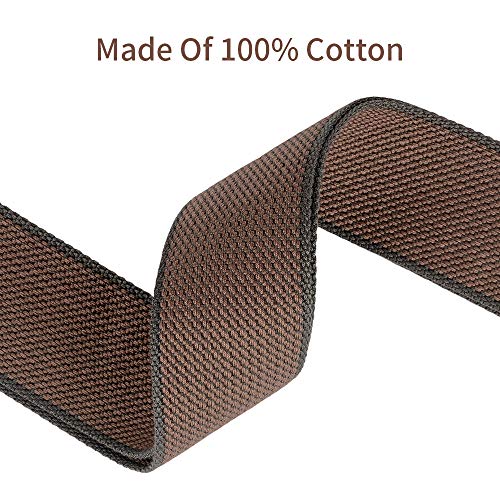 BestSounds Sangle de guitare 100 % coton, 3 logements de médiators, pour guitares basse et électriques marron - Les Beatles, Paul McCartney, John Lennon, RIngo Starr, George Harrison BestSounds Sangle de guitare 100 % coton, 3 logements de médiators, pour guitares basse et électriques marron – Image 3