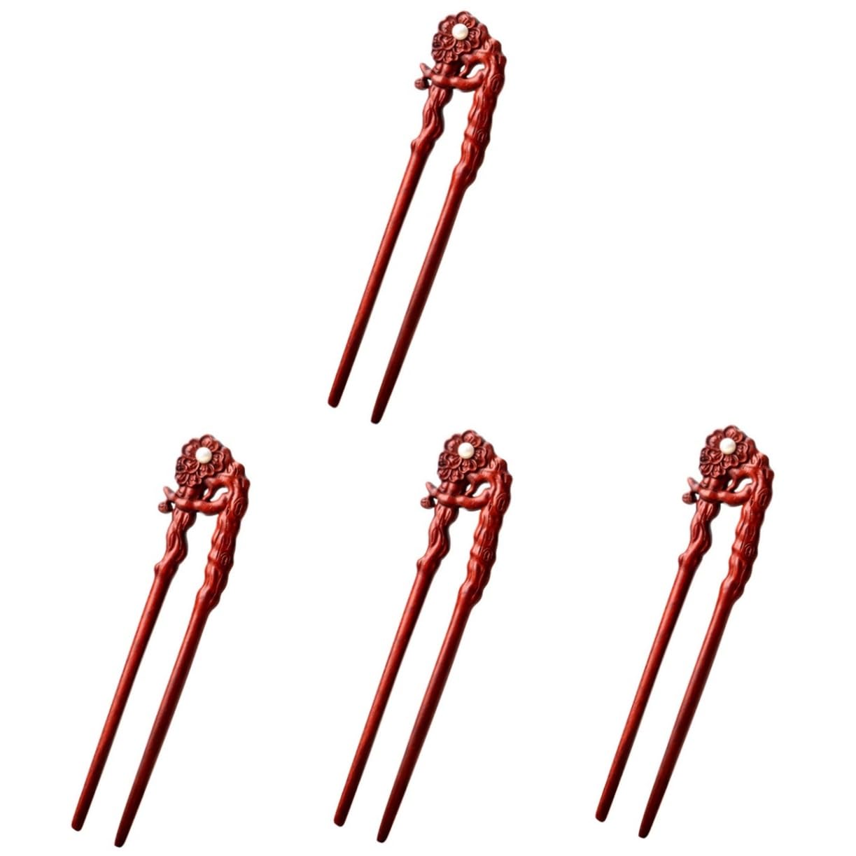 FRCOLOR 4stücke Vintage Haarnadel Für Frauen Dekorative Haarschmuck Für Duttfrisuren Handgefertigte Haargabel Mit Feiner Verarbeitung Und Orientalischem Charme Für Lange Haare