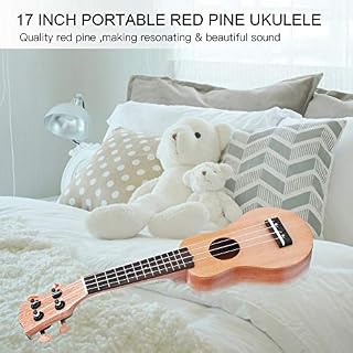 ODEROL LIANXIAO – Wood Ukulele, Pomme Rouge Portable de 17 Pouces Ukulélé, Mini-Poids Durable Guitare Ukulele avec Sac for Les Nouveaux débutants et Enfants - Les Beatles, Paul McCartney, John Lennon, RIngo Starr, George Harrison ODEROL LIANXIAO - Wood Ukulele, Pomme Rouge Portable de 17 Pouces Ukulélé, Mini-Poids Durable Guitare Ukulele avec Sac for Les Nouveaux débutants et Enfants – Image 4