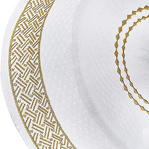 Image of Men Muslim Prayer Kufi Hat Prayer Headwear Cap Islamic Beanie Skull Cap Embroidery Kofia Topi Sun Hat