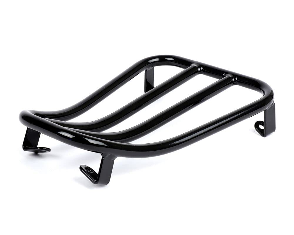 MOTO NOSTRA Gepäckträger Durchstieg V2.0 schwarz glanz kompatibel Vespa GTS 125-300 GTV GTL GT
