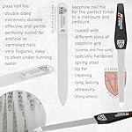 3 Swords Germany - brand quality 8 piece manicure pedicure grooming kit set synthetic leather case ostrich cognac - Made in Germany - Image 3