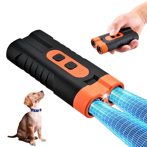 Dog Bark Deterrent Device【2025 Upgrade】 - Safe & Effective Ultrasonic Dog bark Deterrent, 35Ft Control, Rechargable, Long Battery Up to 30 Days, Indoor/Outdoor Use