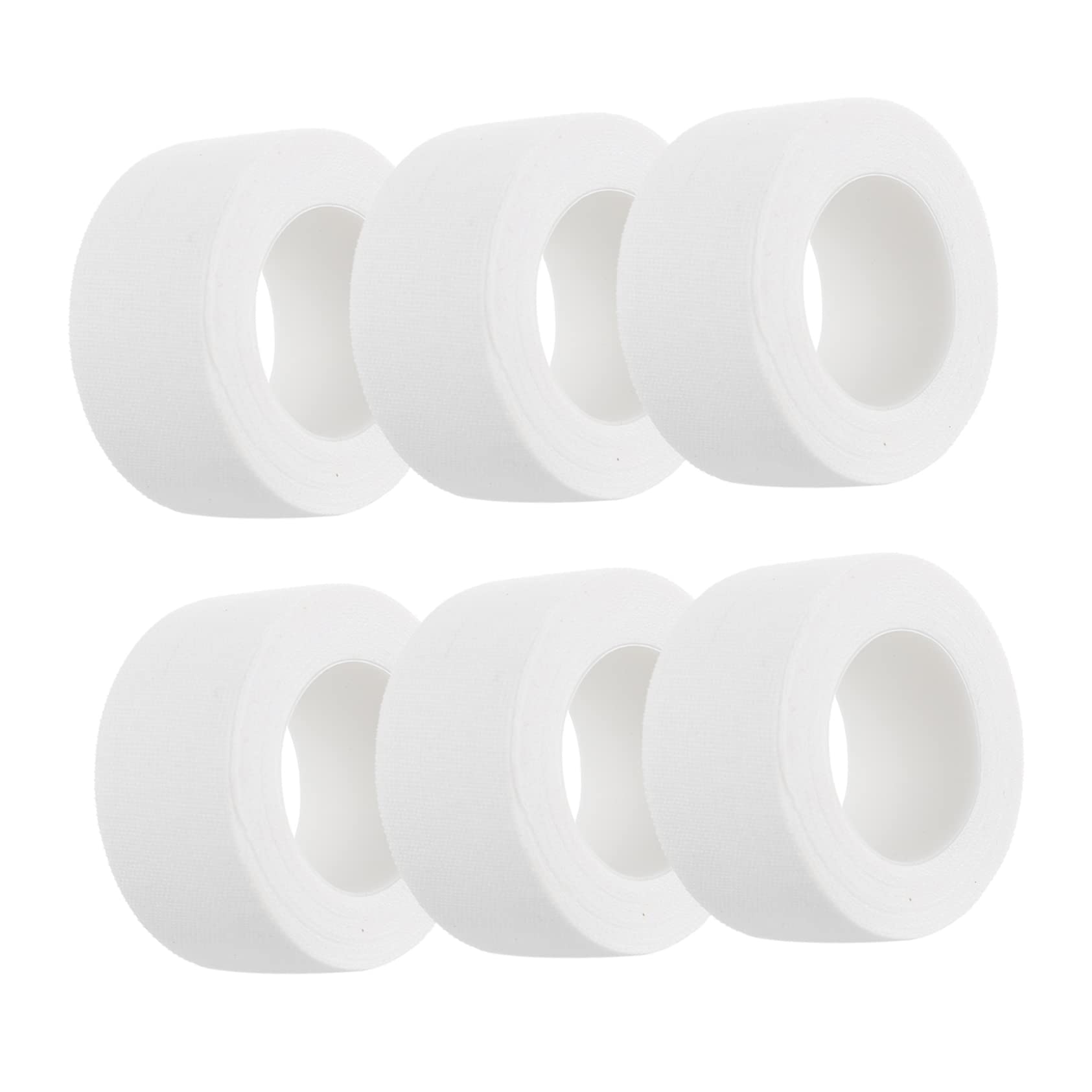 Didiseaon 6 Rolls Medical Tape Doorables Athletic Tape No Sticky Tape Medical Plaster Bandages White Tape Injury Dressing Tape Wrist Cotton Tape