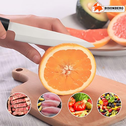Image of BISONBERG Kitchen Knife /Utility Knives, Black, Travel Friendly,Portable | Kitchen Home & Office Use, Portable, Travel