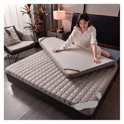 Matratze Baumwoll-Matratzenauflage, Schlafzimmer, King-Size-Bett, Massage-Schwamm-Matratze for Schlafen, Bettlaken, einzelnes Paar, Tatami-Bodenauflage(A,9cm 120x200cm) – Bild 3