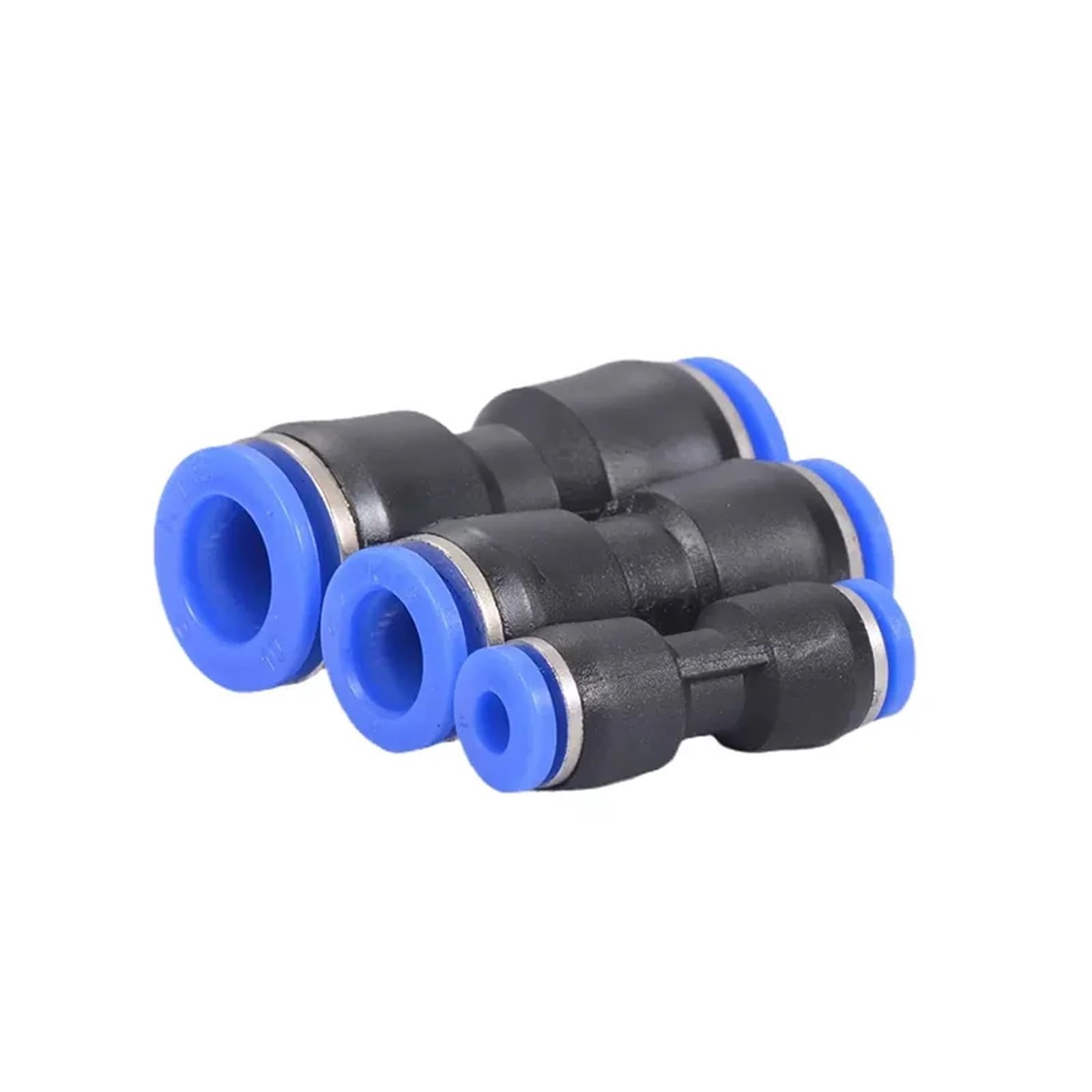 TaoHHU Conectores neumáticos de plástico PU PG de 4 mm, 6 mm a 8 mm y 10 mm for manguera de aire y agua, conectores rápidos rectos de gas.(PU-8,1000Pcs)