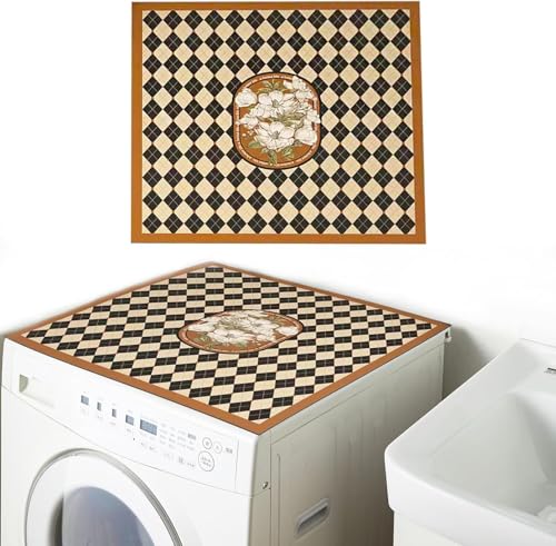 Image of Washing Machine Top Protective Mat,Countertop Absorbent Table Top, Quick-Drying Refrigerator Base, Microwave Oven Protection Pad Laundry and Dryer Covers for Laundry Room and Kitchen (AB-03)