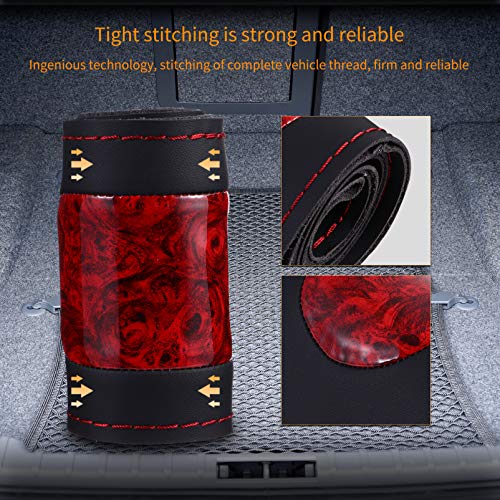 FAVOMOTO Capa Do Volante Do Carro Couro Inverno Quente Antiderrapante Caixa Do Volante Do Carro Prot