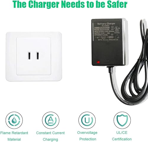 Miniatura 2 de Cargador de batería de 12 voltios para niños, cargador de 12 V para movimiento, Trendz, Megatredz, Yamaha, Raptor, 700R, ATV, Toyota FJ Cruiser,