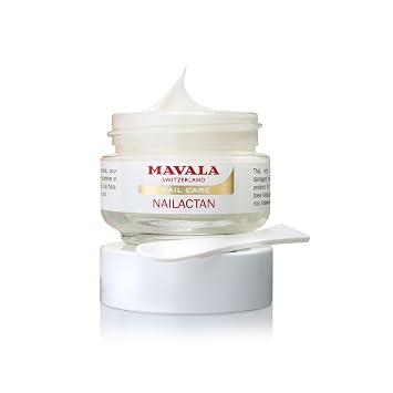 Mavala Nail Care Nailactan Nutritive, Nail Cream In Jar, Supports Damaged Nails, Nourishing, Moisturizing Nail Care Cuticle Cream, Promotes Nail Growth, 0.5 Ounce Jar