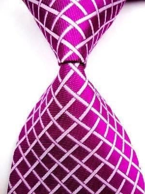 NEXCOMM-Pure White Diamond Silk Classic Woven Man Tie Necktie TIE0015
