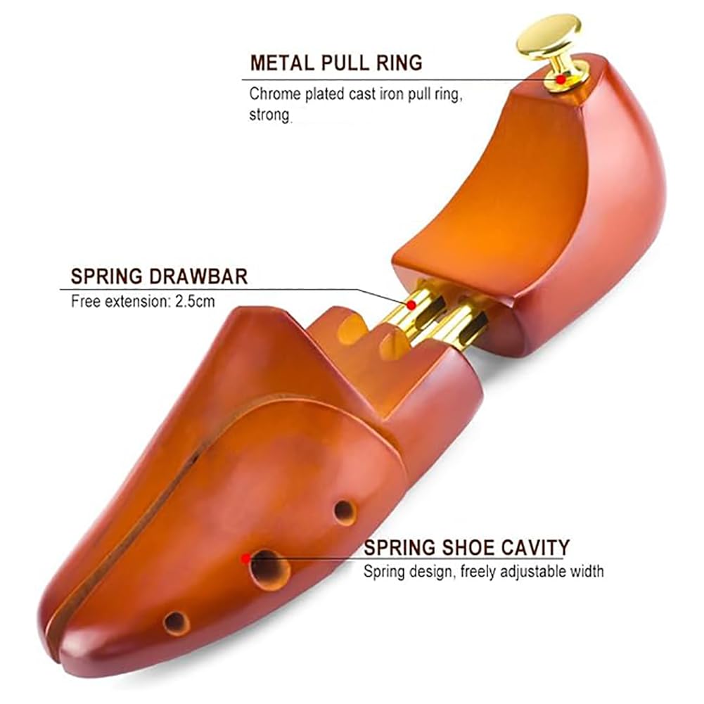 1 Par De Expansores De Zapatos, Expansores De Zapatos De Madera Maciza Honghuali, Que Pueden Ensanchar Y Agrandar Expansores De Zapatos, Adecuados para Tallas 37-44,43 to 44