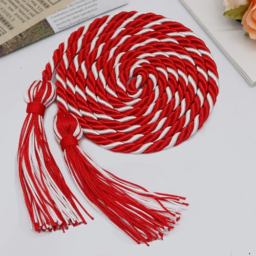 Image of GraduationMall Graduation Honor Cord 68 inch Redwhite