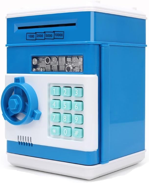 Alcancías, Toy YOUYU Hucha Electrónica para Niños, Alcancía Electrónica para Cajeros Automáticos Cajero Automático Tipo de Caja Efectivo Papel Liar Automático...
