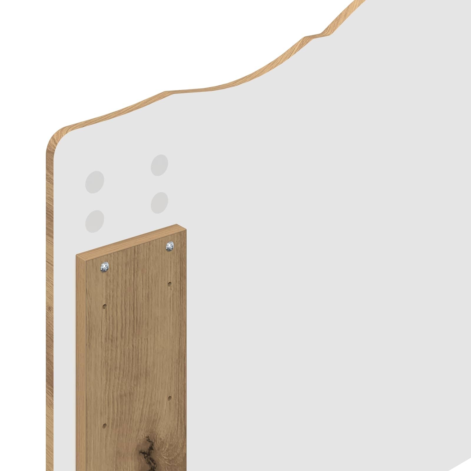 vidaXL Estructura de Cama con cabecera Roble Artisan 75 x 190 cm