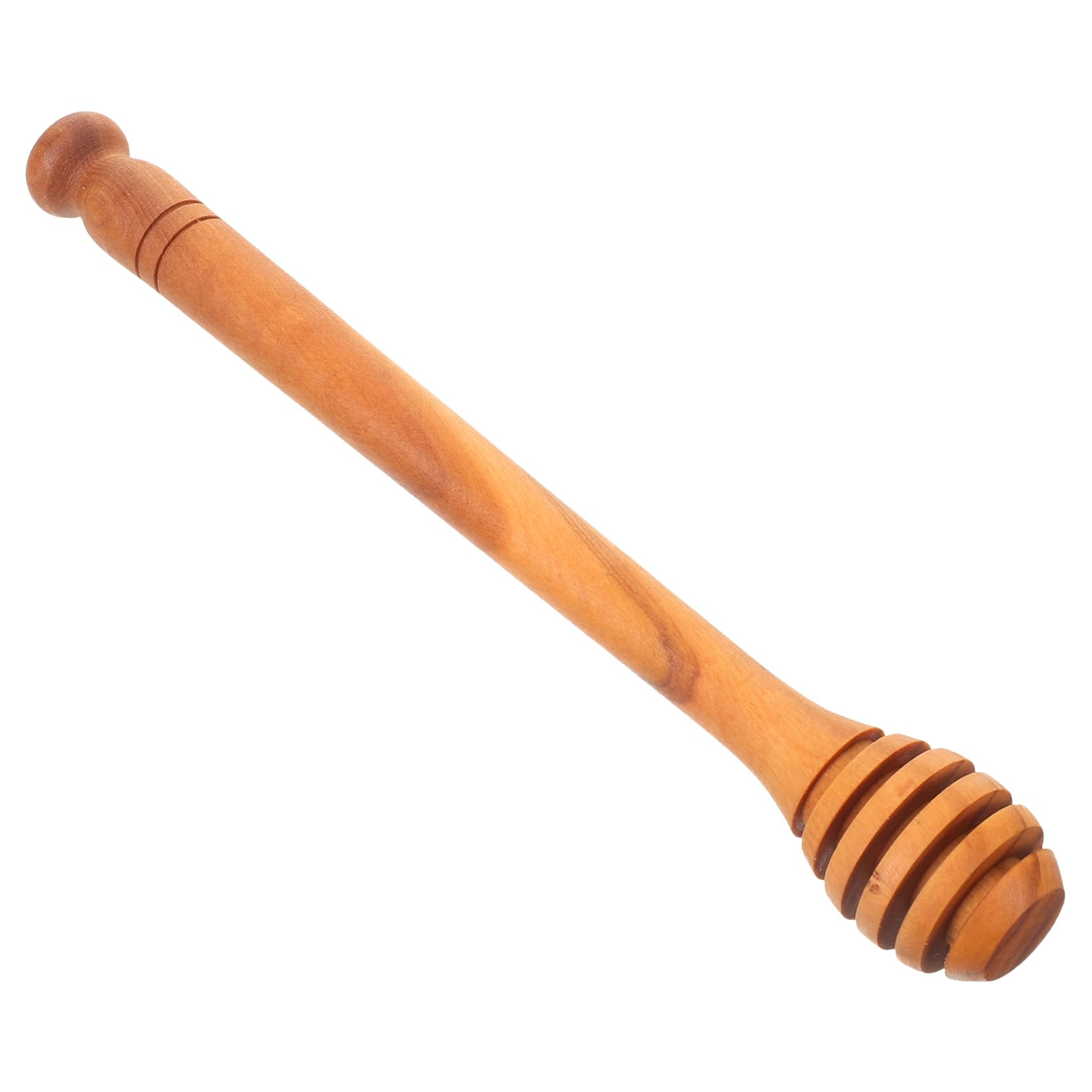 Ciieeo Honey Dipper Stick Wooden Honey Stirring Rod with Deep Grooves for Easy Dispensing for Syrup Jam and Tea Safe and Reusable Material