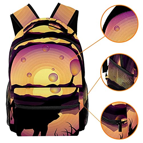 Sac à dos d'école confortable et léger style décontracté multicolore pour étudiant