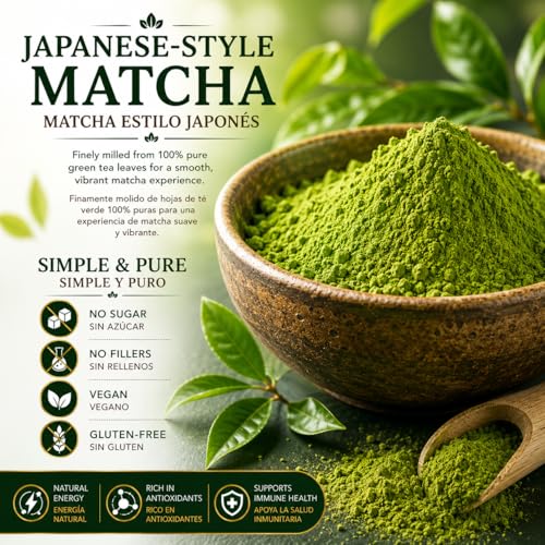 Té verde matcha en polvo 4 oz bolsa resellable miniatura 3