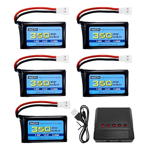 Batterie Lipo 3,7V 350mAh 1S avec chargeur pour drone Syma X11C