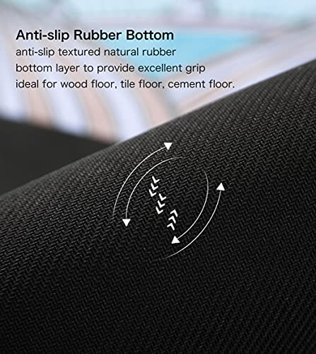 Knsbk Large Round Yoga Mat 4.6’ X 3.5Mm For Exercise Premium Extra Thick, Ultra Comfortable, Non Slip, Meditation Mat #TOP4