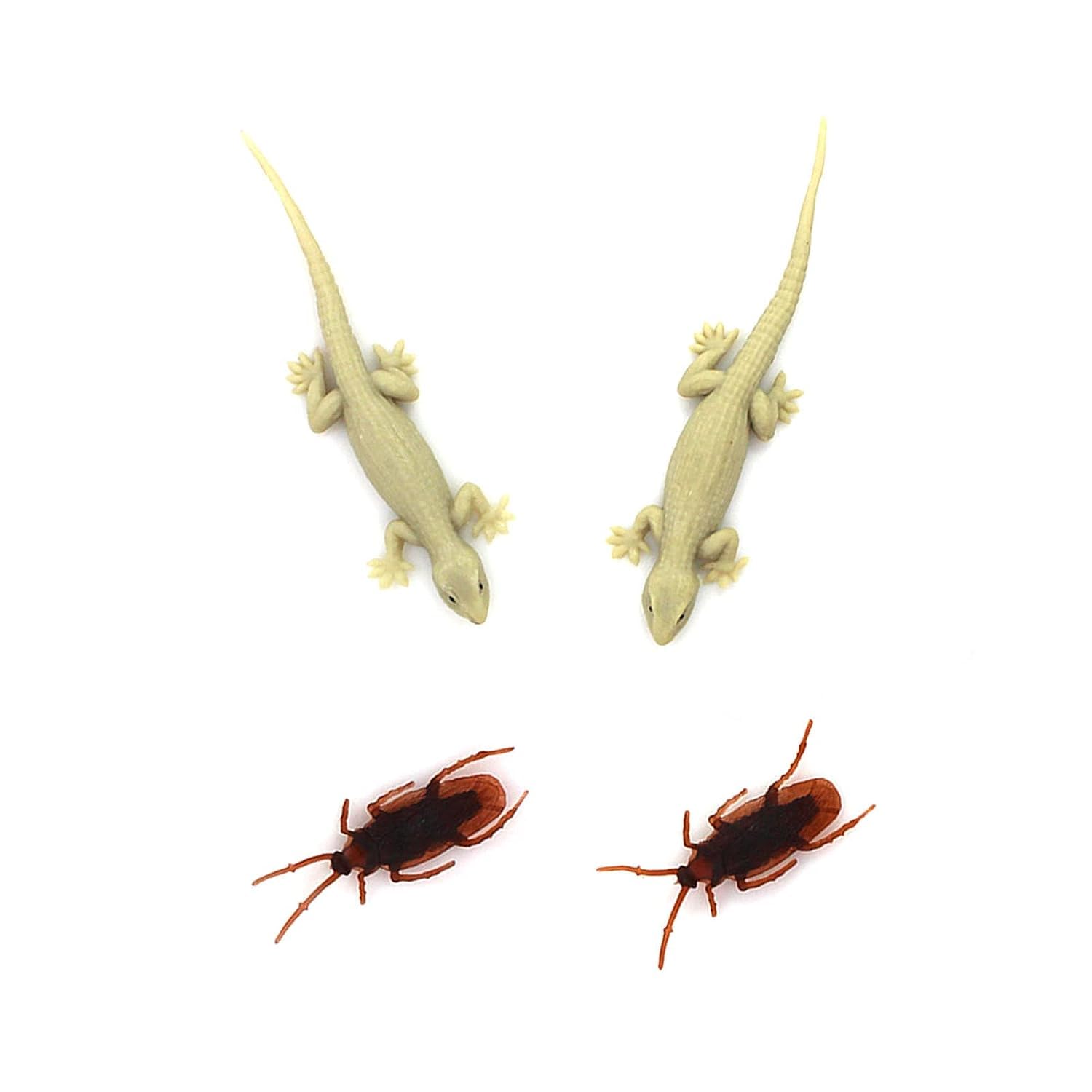 SV Entertainment Real Looking House Gecko Rubber Lizard and Cockroach Toy - (Lizard -2,Cockroach -2) (B0CG1F75Y8) Amazon Price History, Amazon Price Tracker