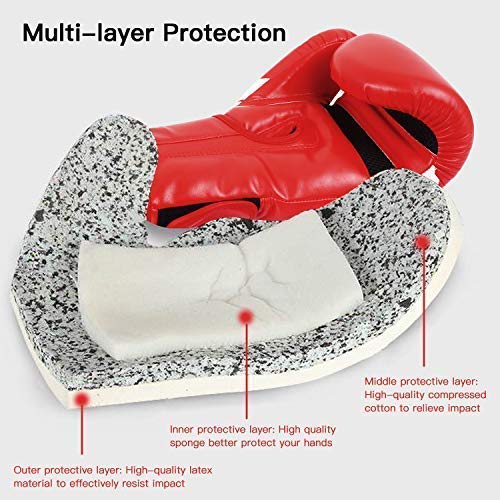 image for Brace Master Boxing Gloves, Heavy Bag Punching Mitts Gloves, Men Women