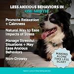 Natural Hemp Dog Calming Chews for Occasional Anxiousness & Stress - Calming Treats for Thunderstorms, Fireworks, Separation & Travel - with Ashwagandha, L-Theanine, Valerian Root (Chicken, 90 Ct) - Image 2