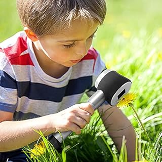 ACETOP 45X Magnifying Glass Loupe Handheld LED Light Jewlers Magnifier Lens with Measure Scale and Portable Storage Case for Close Work Coin Jewelry Hobby Reading Checking