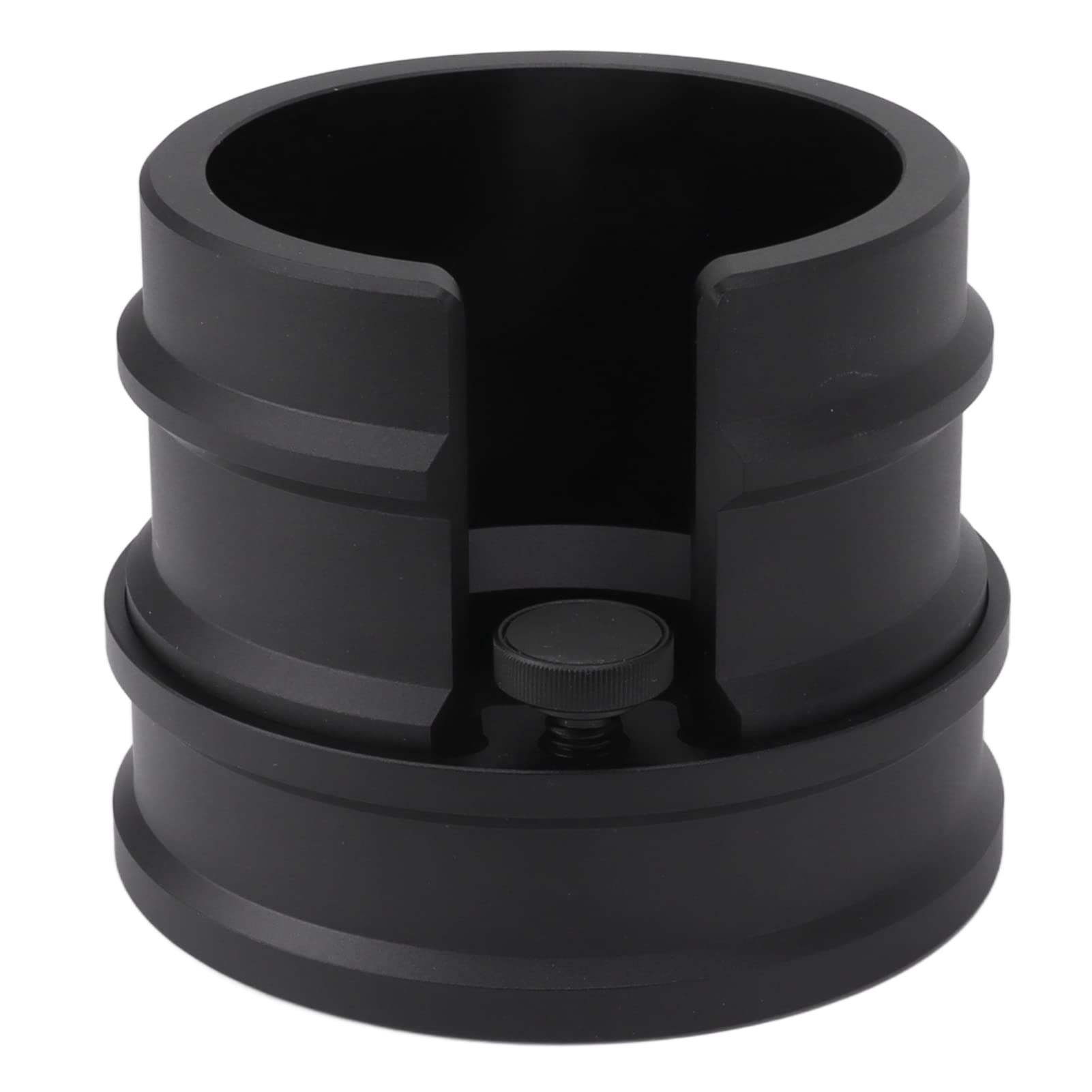 Uchwyt na kolbę do kawy Stojak na ubijak do espresso Podwójna głowica ze stopu aluminium Stabilna podstawa Precyzyjna kontrola ciśnienia do ekspresów do kawy 51 mm 53 mm 58 mm (Czarny)