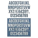 Sizzix 660210 Thinlits Die Set, Alphanumeric (1 Inch Tall) by Tim Holtz, 102-Pack