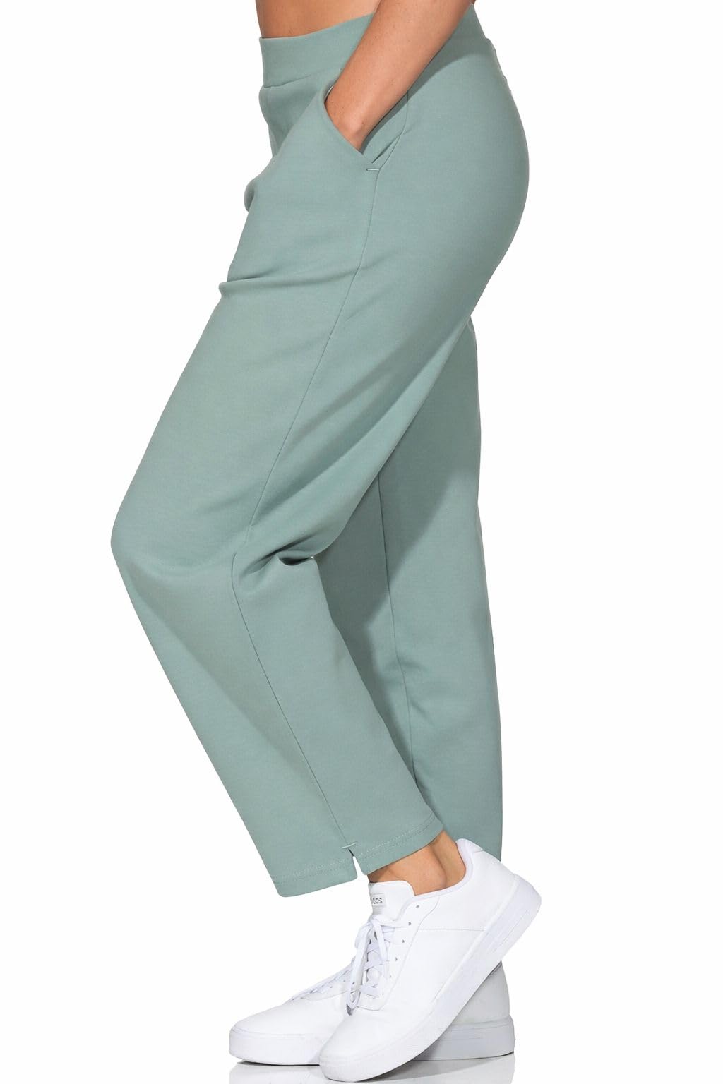 Elbsand Damen Sweathose 7/8 Stoffhose Jogginghose knöchellang ESWPiku