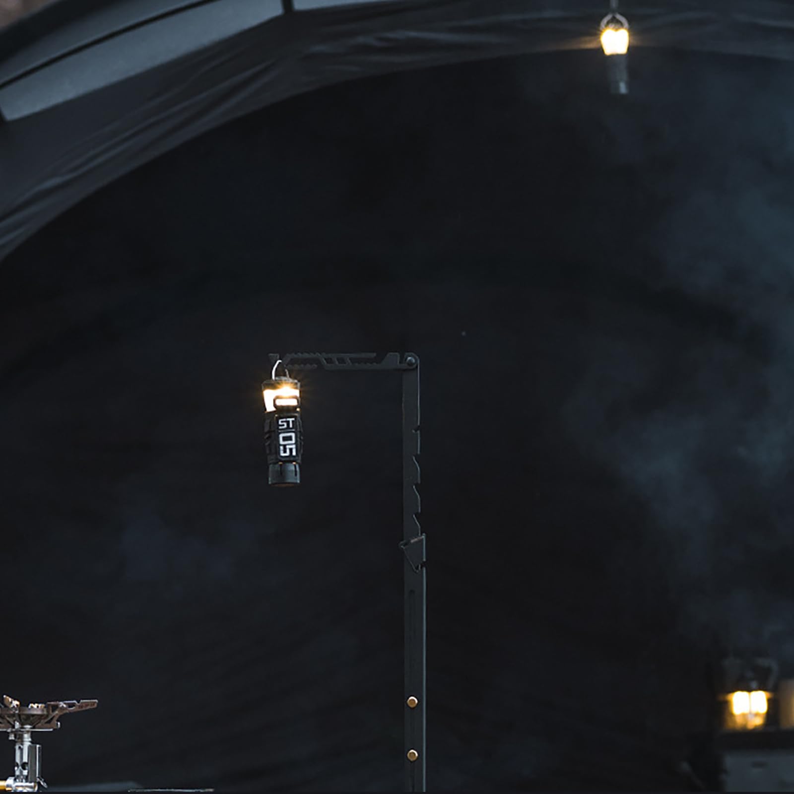 Soporte de luz telescópico de Escritorio para Acampar