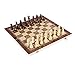 Produktbild Schachspiel,3 Personen Schach Holz Schachbrett,Einklappbar Deluxe Schach, Schachkassette Faltbar mit (34*34cm)