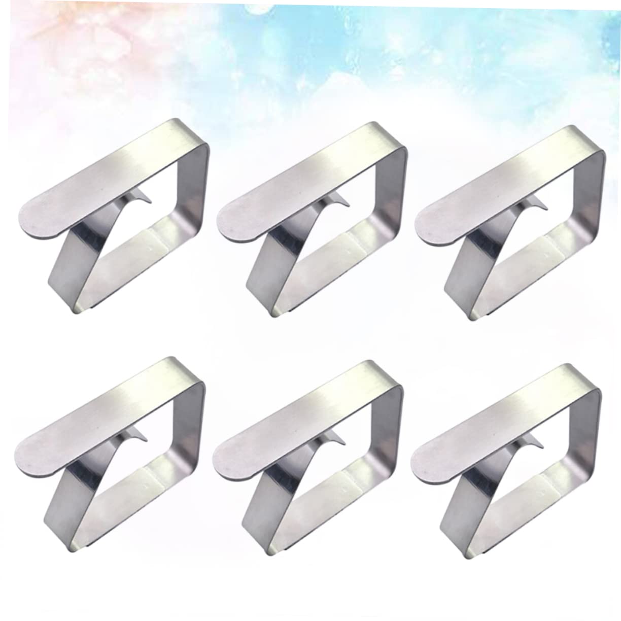 NAMOARLY Small Tablecloth Clips 12pcs Square Tablecloth Holders Windproof Tablecloth Clamps for Home Wedding Party Buffet