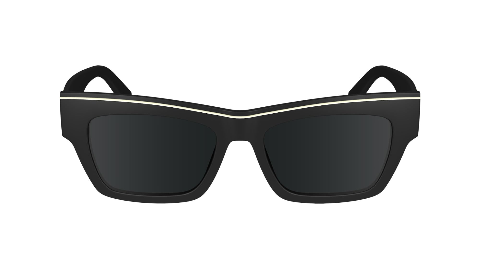 CALVIN KLEIN Jeans Unisex Adult Sunglasses CKJ24602S - Black with Solid Grey Lens
