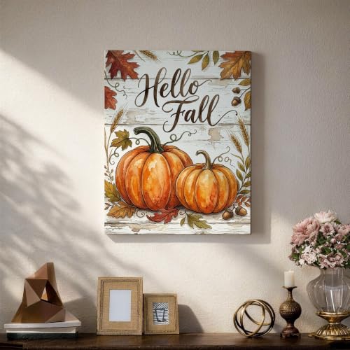 Lienzo de pared con elegante arte de otoño para dormitorio 5