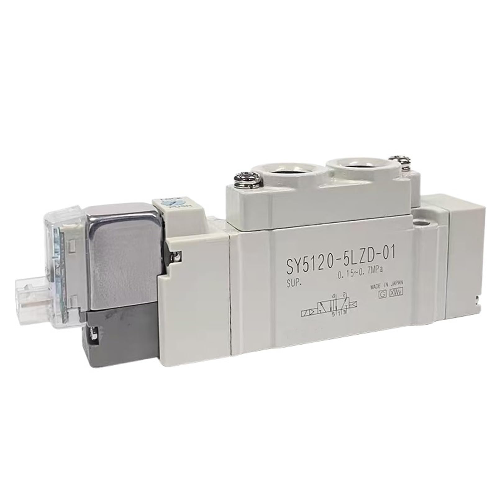 Électrovanne pneumatique 5 voies DC24V pour contrôle précis de vérin