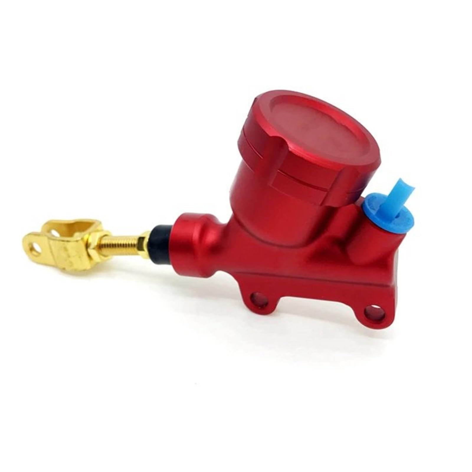 TAYSMRT Universal CNC Motorcycle Rear Foot Brake Master Cylinder Hydraulic Pump Fit for Sport Dirt Bike Pit Qua ATV(Red)