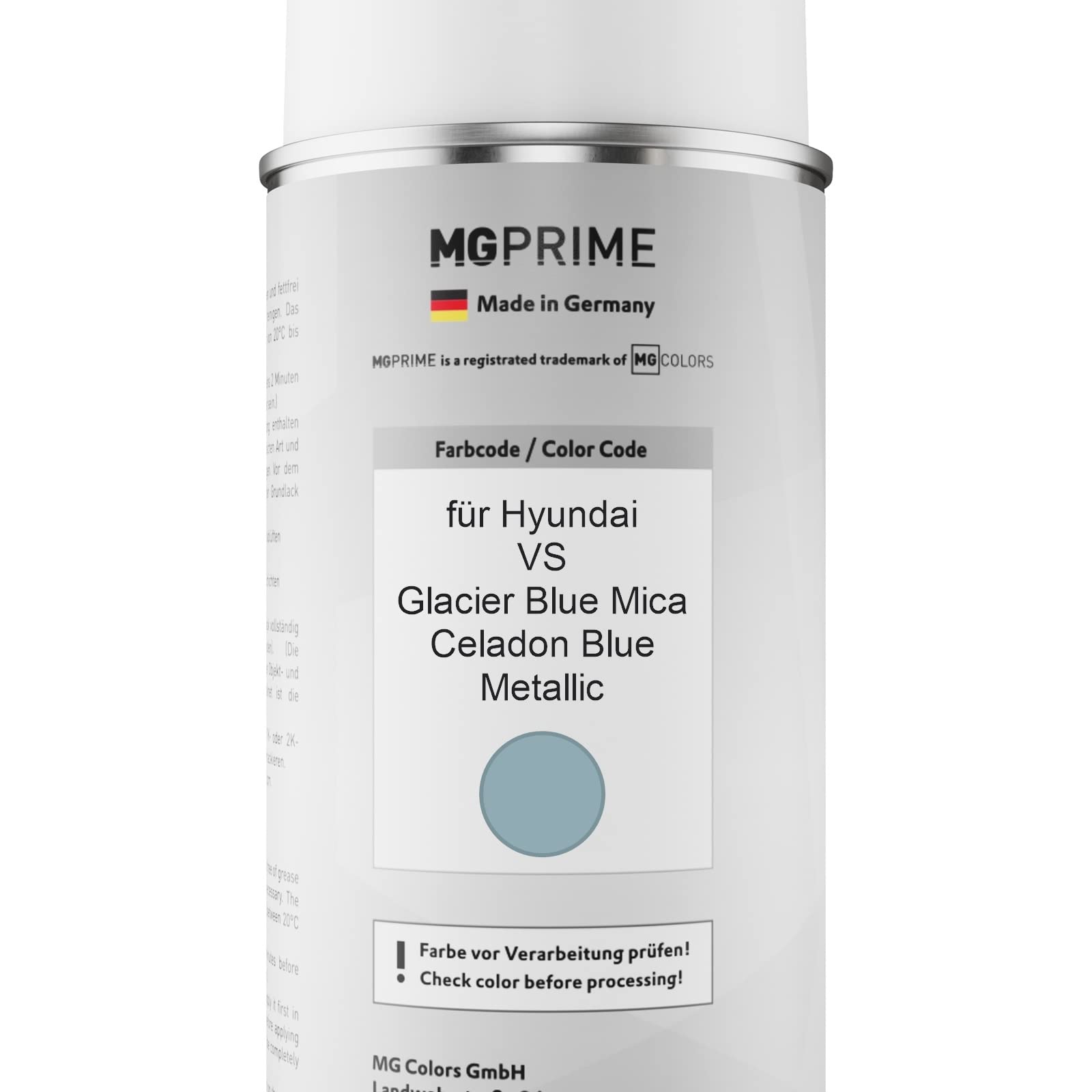 Peinture Voiture Bombes Aérosols Pour Hyundai VS Glacier Blue Mica