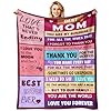 Mothers Day Blanket Gifts for Mom Mom Gift from Daughter Son Best Moms Ever Present Christmas Valentines Day Birthday Gift Ideas for Moms Mama Mother Soft Flannel Throw Blanket 50×60