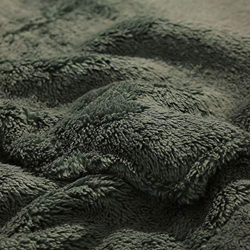 ZEZCLO Men's Solid Fluffy Sherpa Hoodie Oversized Hooded Pullover Winter Fuzzy Sweatshirt Outwear with Kangaroo Pocket4