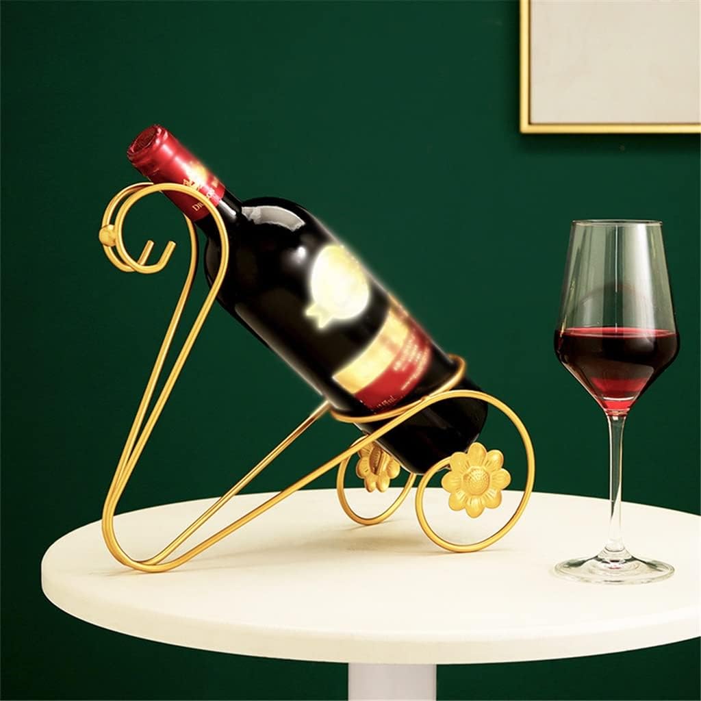 Iron Golden Wine Rack European-Style Home bar Cabinet Desktop Ornaments
